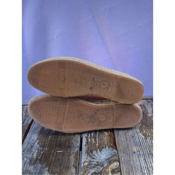Soludos French Bulldog Espadrilles Women’s Size 7 Linen Slip-On Flats Dog Print - Picture 7 of 7